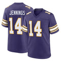 M.Vikings #14 Jauan Jennings Player Purple Classic Home Game STECN Stitched Jerseys