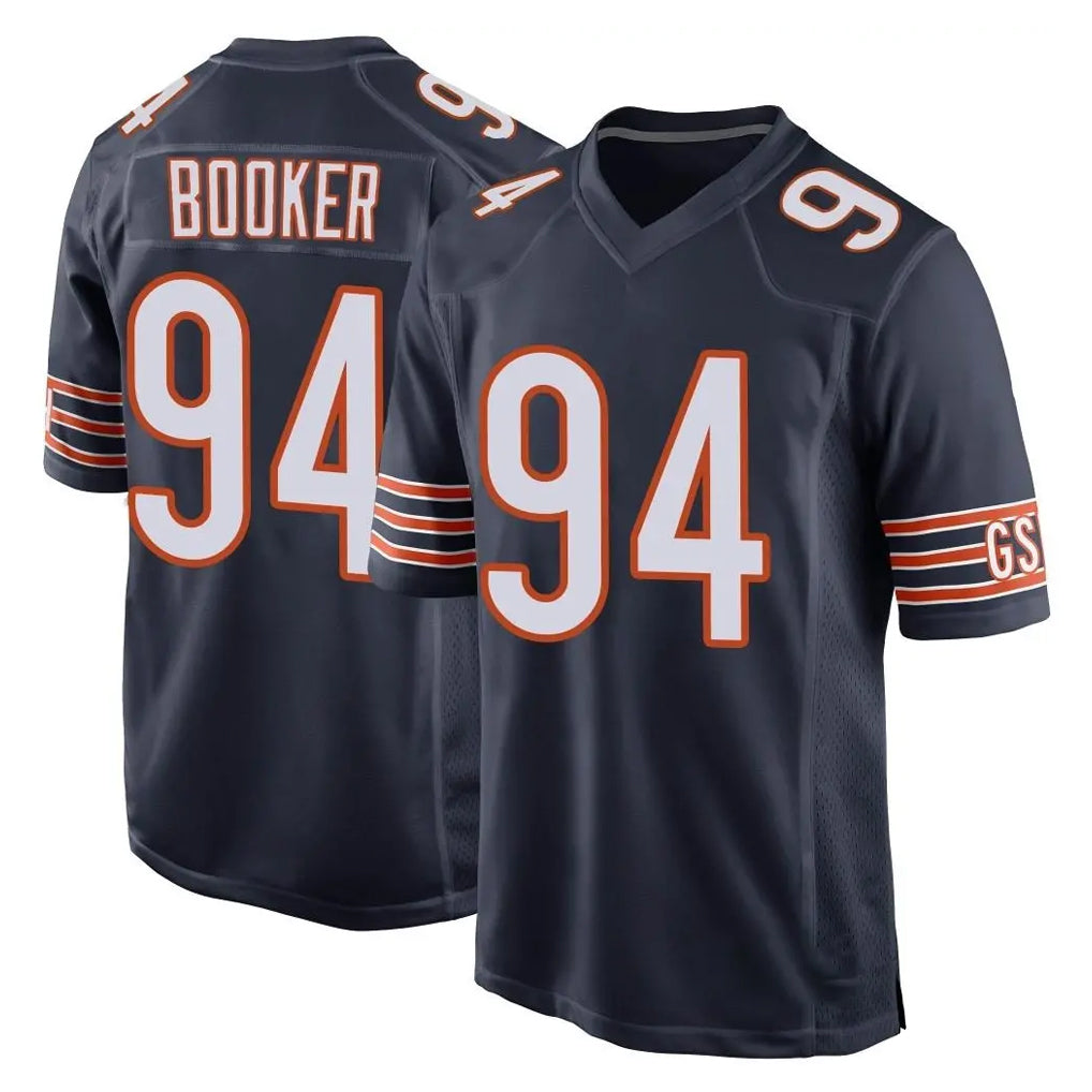 C.Bears #94 Austin Booker Player Navy Home Game STECN Stitched Jerseys