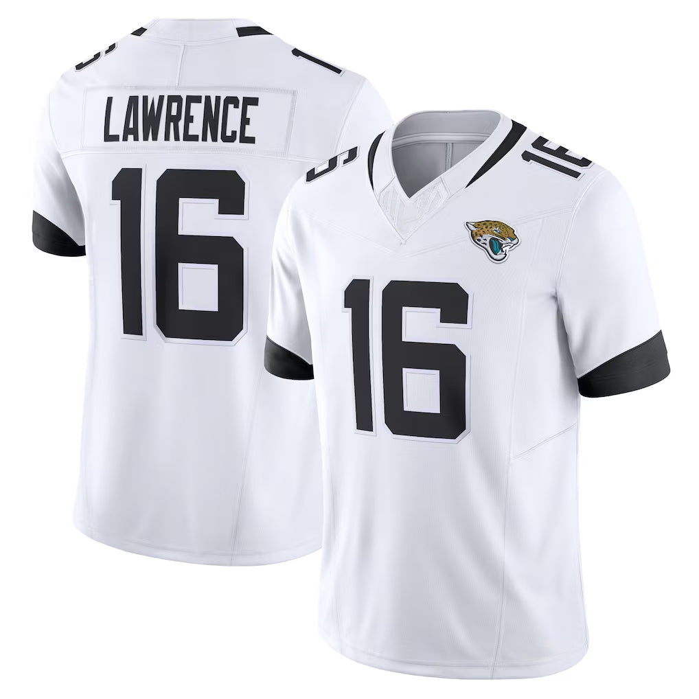 J.Jaguars #16 Trevor Lawrence Player White Vapor F.U.S.E. Limited Home Game STECN Stitched Jerseys