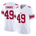 NY.Giants #49 Tremaine Edmunds Player White Limited Vapor F.U.S.E. Home Game STECN Stitched Jerseys