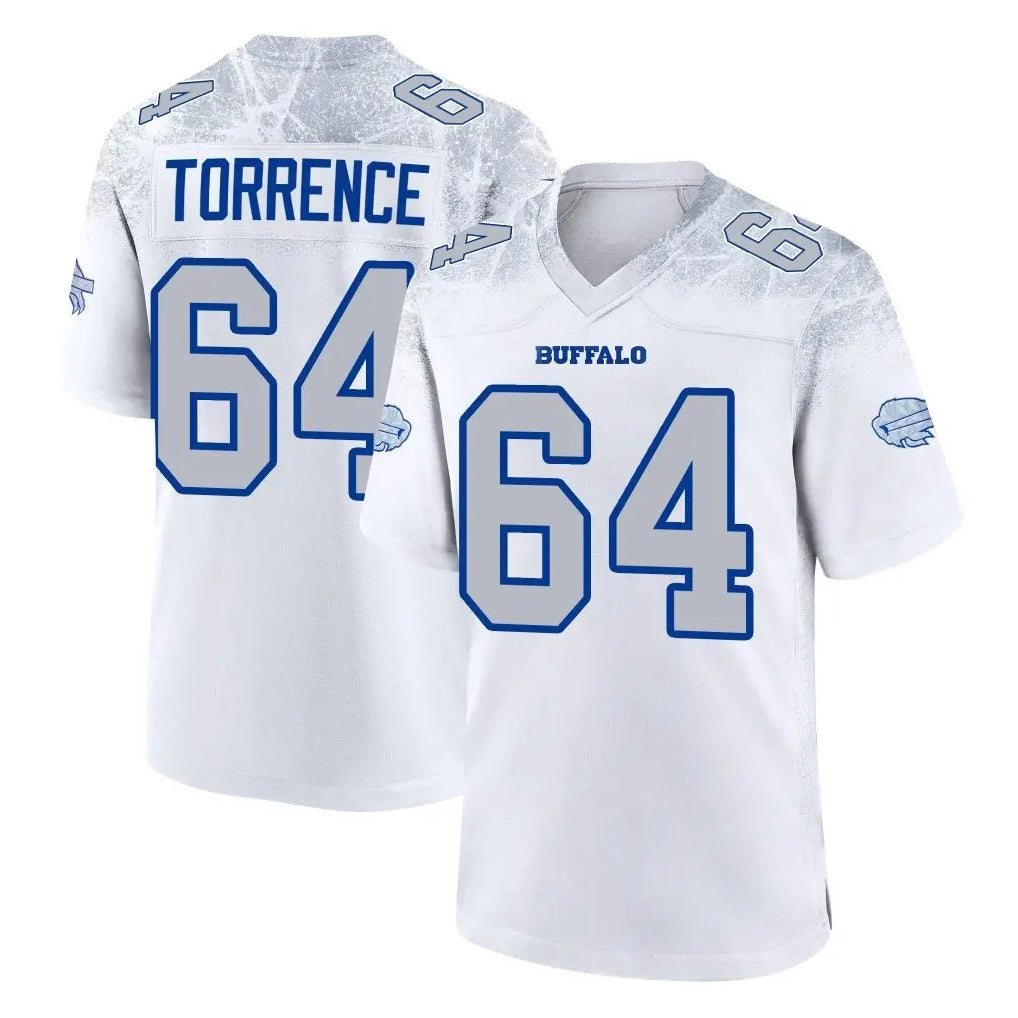 B.Bills #64 O'Cyrus Torrence Player White Rivalries Collection Game STECN Stitched Jerseys