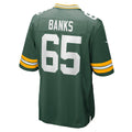 STECN GB.Packers #65 Aaron Banks Green Team Game Jersey