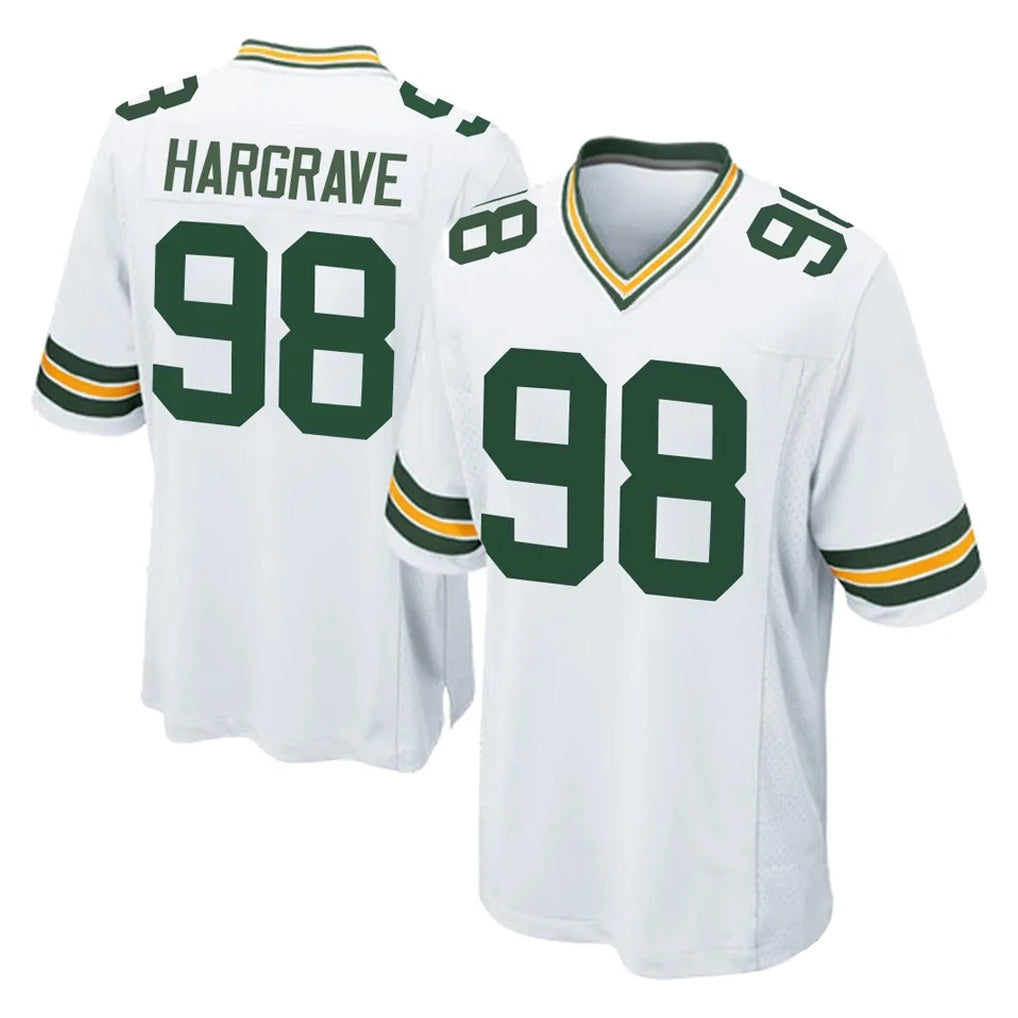 GB.Packers #98 Javon Hargrave Player White Home Game STECN Stitched Jerseys
