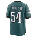 STECN P.Eagles #54 Jeremiah Trotter Jr. Green Game Jersey