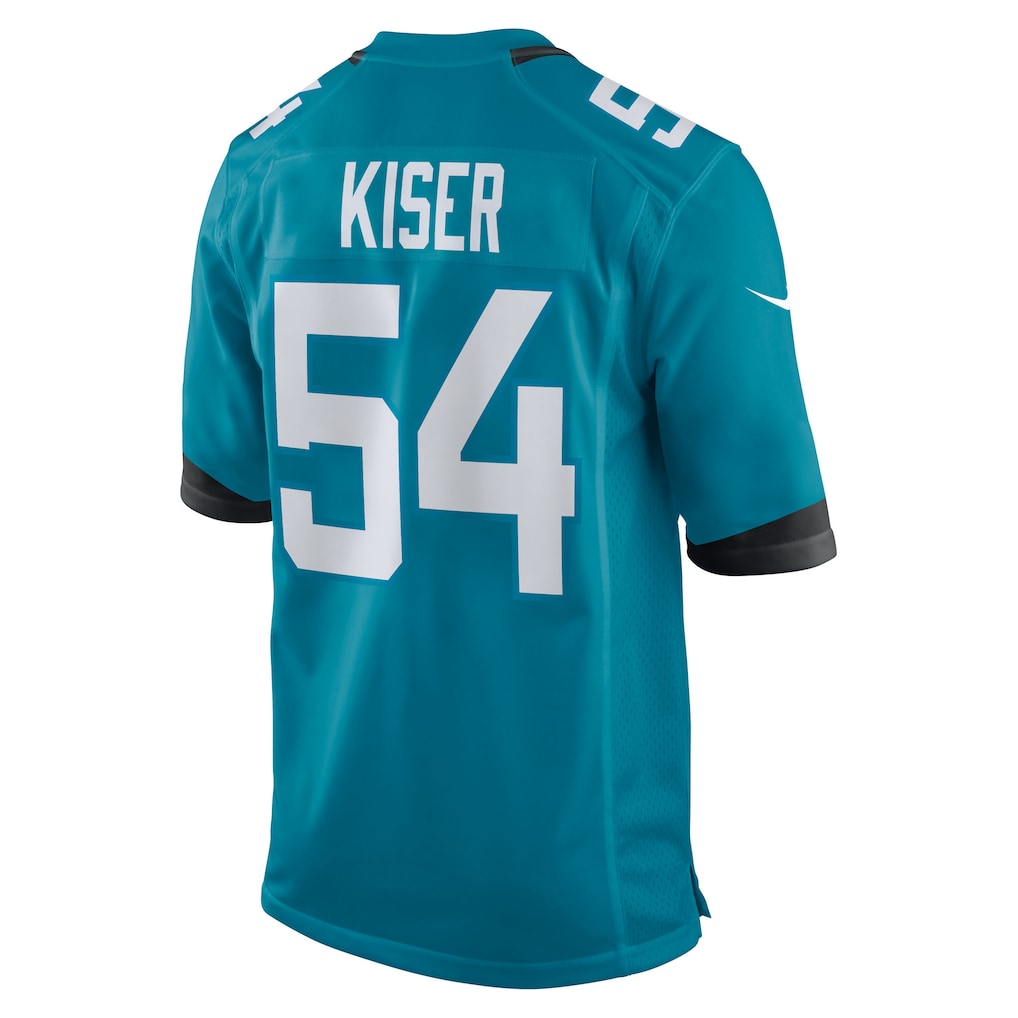 STECN J.Jaguars #54 Jack Kiser Teal Team Game Jersey
