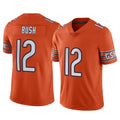 C.Bears #12 Devin Bush Player Orange Alternate Vapor Limited Home Game STECN Stitched Jerseys