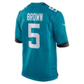 STECN J.Jaguars #5 Dyami Brown Teal Game Player Jersey