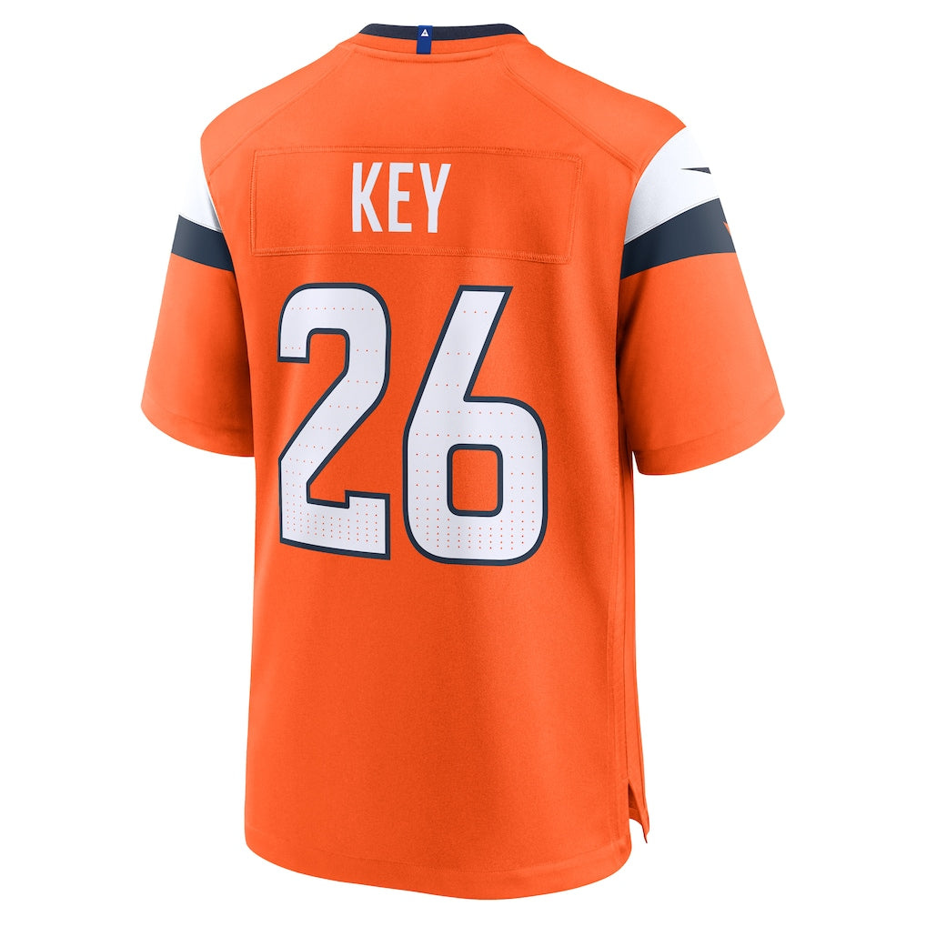STECN D.Broncos #26 Devon Key Orange Team Game Jersey