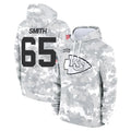 KC.Chiefs #65 Trey Smith Player Arctic Camo Salute to Service Hoodies Limited Game STECN Stitched Jerseys