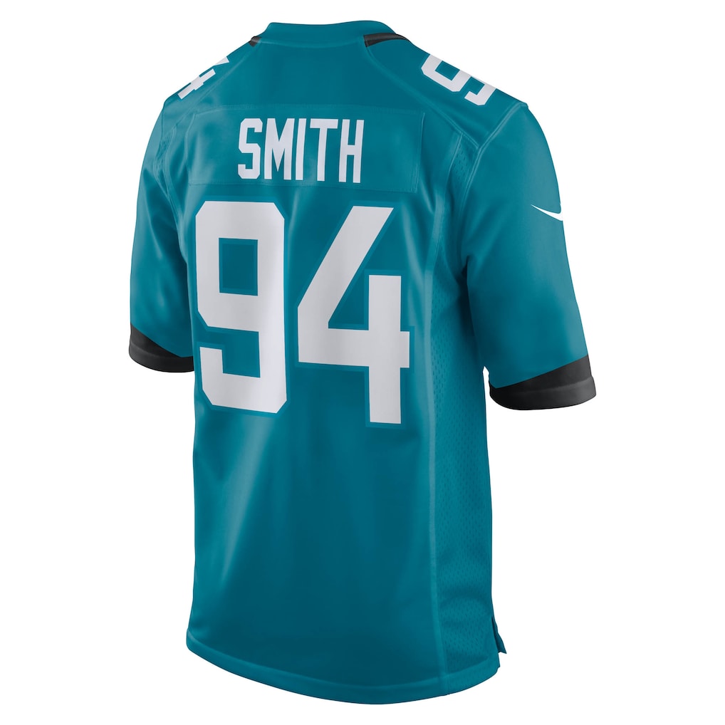 STECN J.Jaguars #94 Maason Smith Teal Team Game Jersey