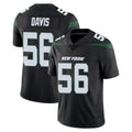 NY.Jets #56 Demario Davis Player Stealth Black Limited Vapor Home Game STECN Stitched Jerseys