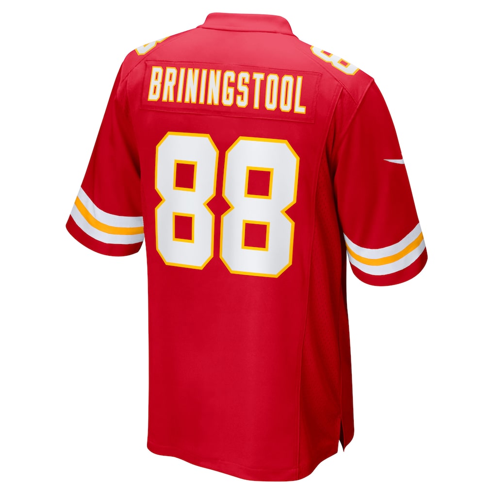 STECN KC.Chiefs #88 Jake Briningstool Red Team Game Jersey