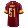 STECN W.Commanders #51 Ale Kaho Burgundy Team Game Jersey