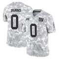 NY.Giants #0 Brian Burns Player Arctic Camo Salute To Service Limited Game STECN Stitched Jerseys