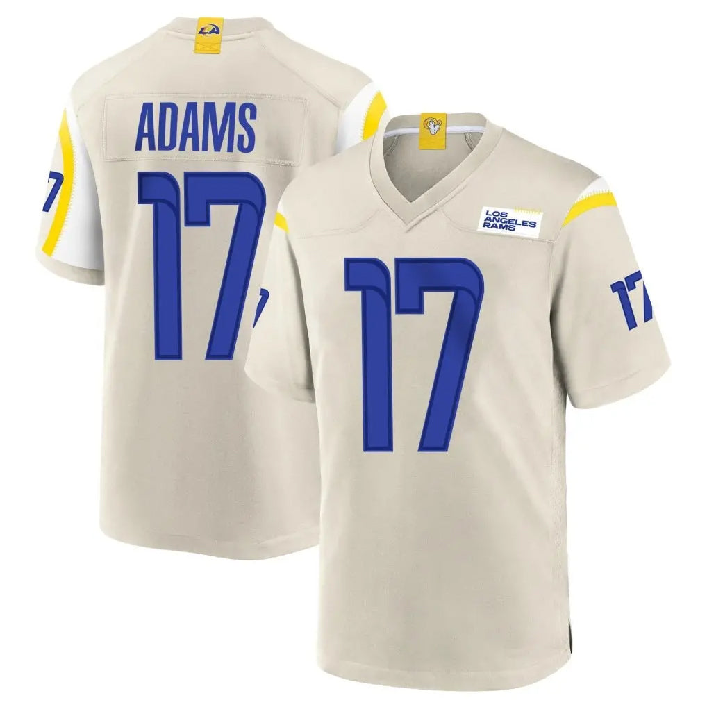 LA.Rams #17 Davante Adams Player Bone Home Game STECN Stitched Jerseys