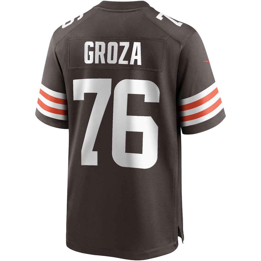 STECN C.Browns #76 Lou Groza Brown Game Retired Player Jersey