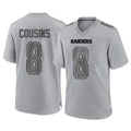 LV.Raiders #8 Kirk Cousins Player Gray Atmosphere Fashion Limited Game STECN Stitched Jerseys