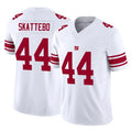 NY.Giants #44 Cam Skattebo Player White Limited Vapor F.U.S.E. Home Game STECN Stitched Jerseys