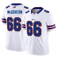 B.Bills #66 Connor McGovern Player White Vapor F.U.S.E. Jersey Limited Home Game STECN Stitched Jerseys