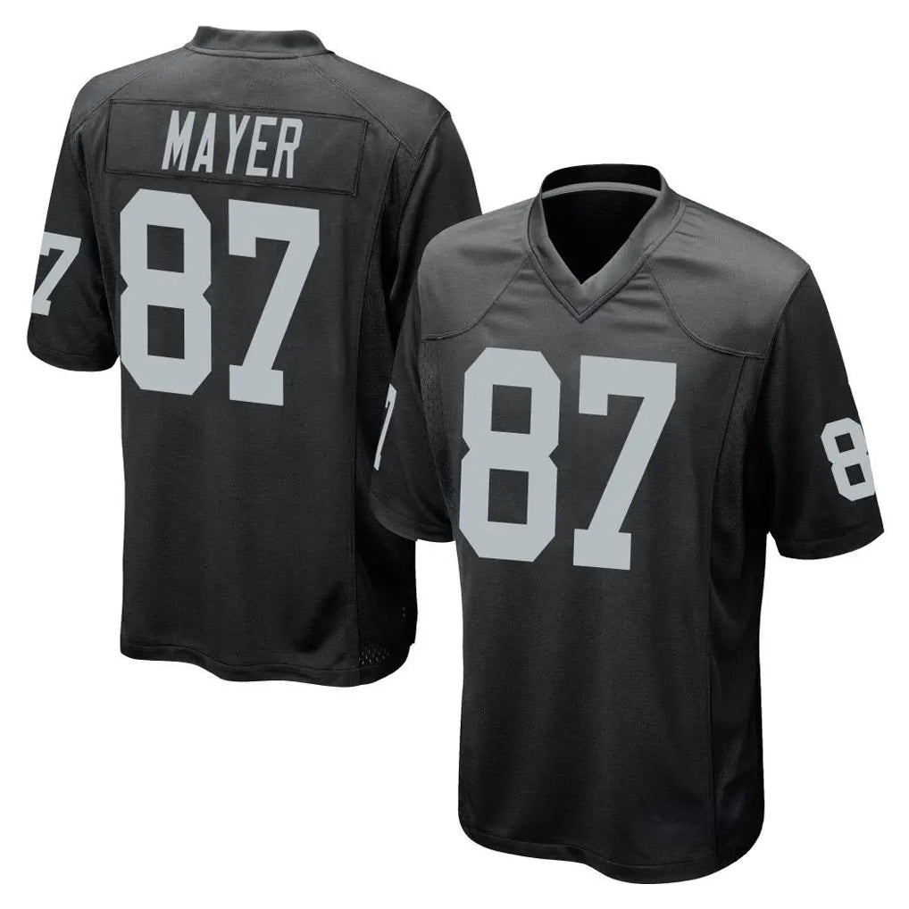 LV.Raiders #87 Michael Mayer Player Black Home Game STECN Stitched Jerseys