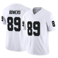 LV.Raiders #89 Brock Bowers Player White Limited Vapor F.U.S.E. Home Game STECN Stitched Jerseys