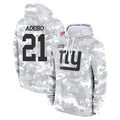 NY.Giants #21 Paulson Adebo Player Arctic Camo Salute to Service Pullover Hoodies Limited Game STECN Stitched Jerseys