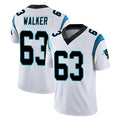 C.Panthers #63 Rasheed Walker Player White Vapor Untouchable Limited Game STECN Stitched Jerseys