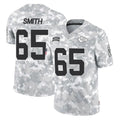 KC.Chiefs #65 Trey Smith Player Arctic Camo Salute To Service Limited Game STECN Stitched Jerseys