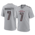A.Cardinals #7 Jacoby Brissett Player Gray Atmosphere Fashion Home Game STECN Stitched Jerseys