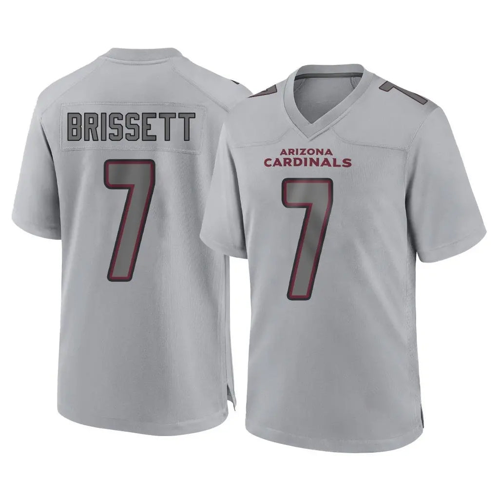 A.Cardinals #7 Jacoby Brissett Player Gray Atmosphere Fashion Home Game STECN Stitched Jerseys