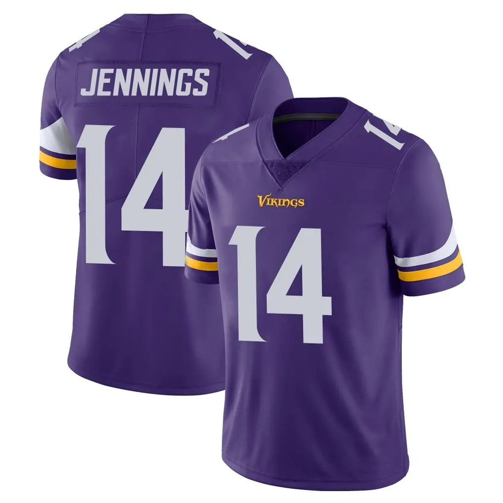 M.Vikings #14 Jauan Jennings Player Purple Limited Vapor Untouchable Home Game STECN Stitched Jerseys