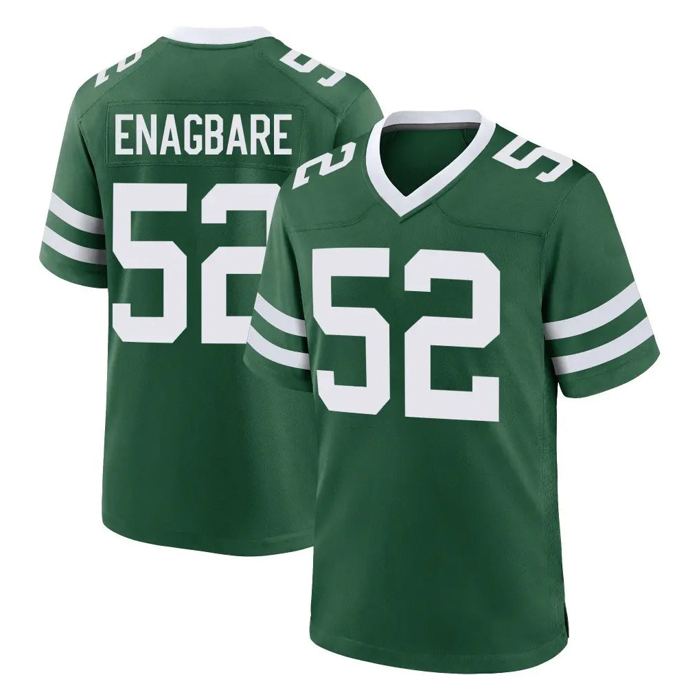 NY.Jets #52 Kingsley Enagbare Player Green Legacy Home Game STECN Stitched Jerseys