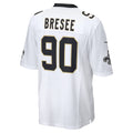 STECN NO.Saints #90 Bryan Bresee White Game Jersey