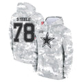 D.Cowboys #78 Terence Steele Player Arctic Camo Salute to Service Hoodies Limited Game STECN Stitched Jerseys