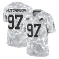 D.Lions #97 Aidan Hutchinson Player Arctic Camo Salute To Service Limited STECN Stitched Jerseys