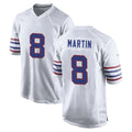 B.Bills #8 Terrel Bernard Player White Alternate Game STECN Stitched Jerseys