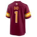 STECN W.Commanders #1 Dad Burgundy Game Jersey