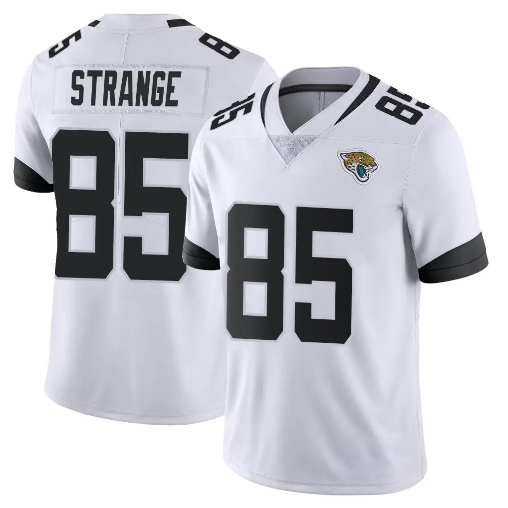 J.Jaguars #85 Brenton Strange Player White Vapor Untouchable Limited Home Game STECN Stitched Jerseys