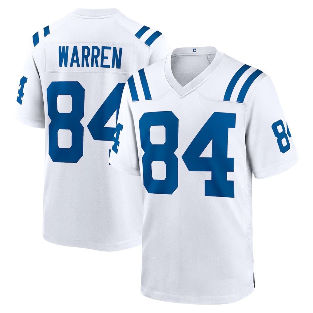 IN.Colts #84 Tyler Warren Player White Home Game STECN Stitched Jerseys