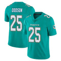 M.Dolphins #25 Tyrel Dodson Player Aqua Limited Vapor Untouchable Home Game STECN Stitched Jerseys