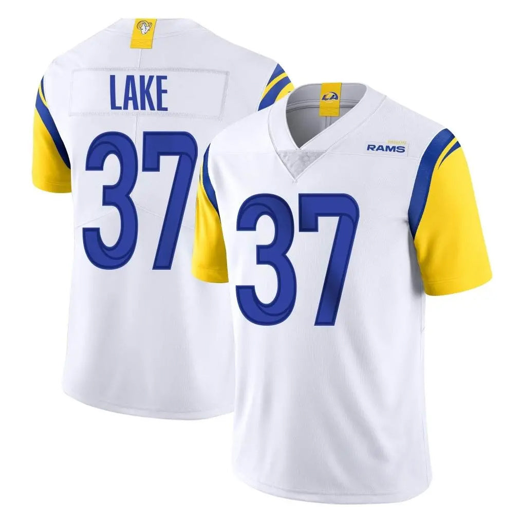 LA.Rams #37 Quentin Lake Player White Limited Vapor Untouchable Home Game STECN Stitched Jerseys