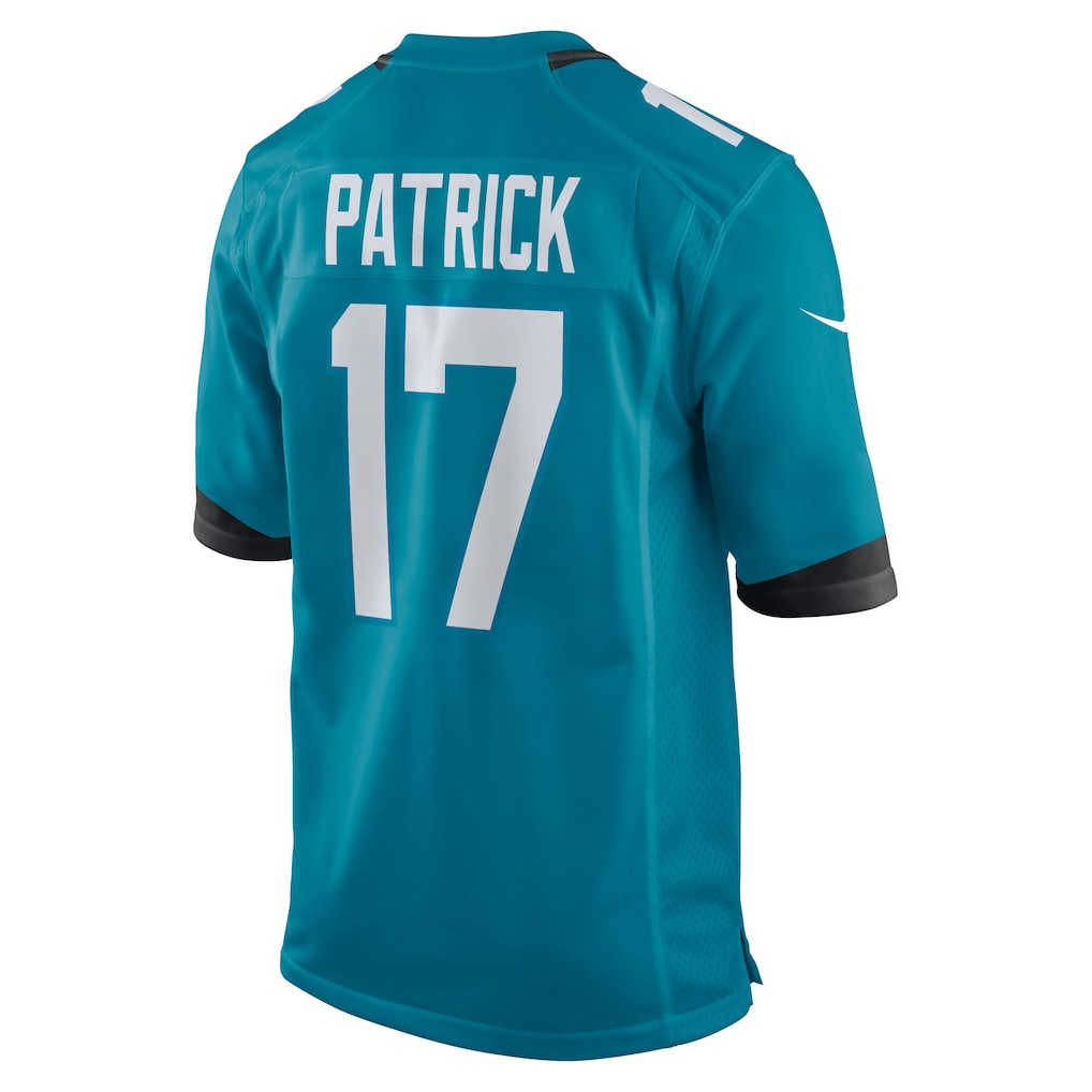 STECN J.Jaguars #17 Tim Patrick Teal Team Game Jersey