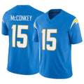 LA.Chargers #15 Ladd McConkey Player Blue Limited Vapor F.U.S.E. Home Game STECN Stitched Jerseys