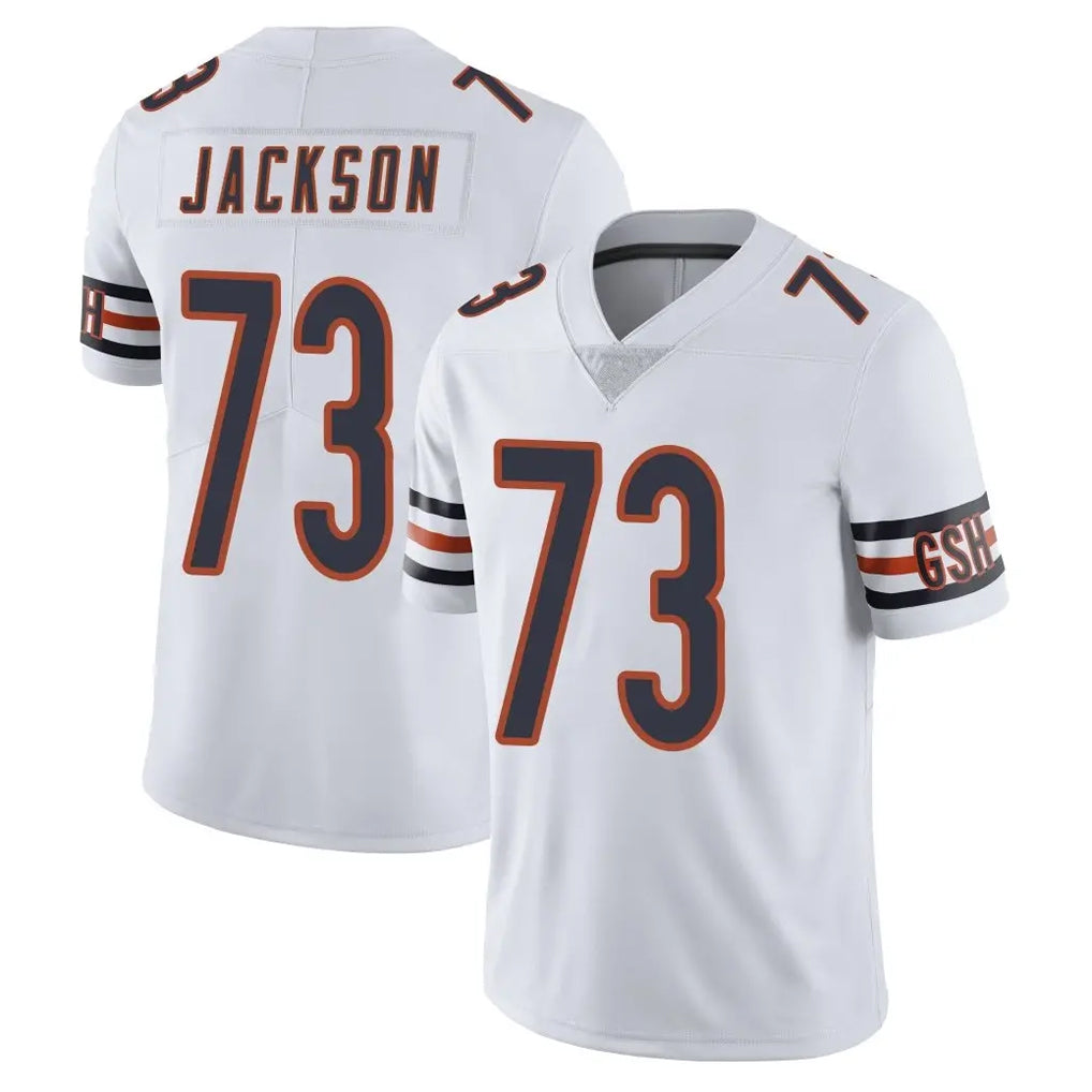 C.Bears #73 Jonah Jackson Player White Vapor Untouchable Limited Home Game STECN Stitched Jerseys