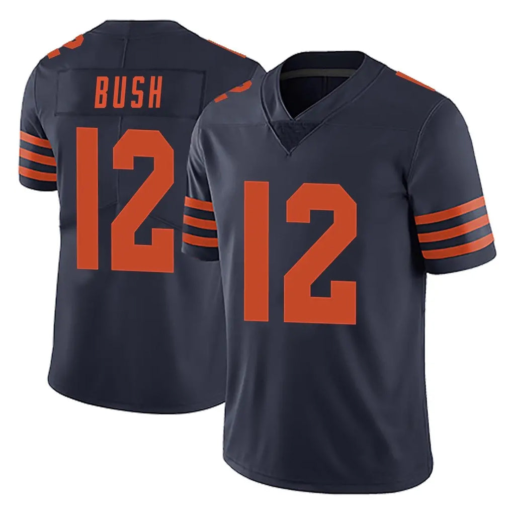 C.Bears #12 Devin Bush Player Navy Blue Alternate Vapor Untouchable Limited STECN Stitched Jerseys