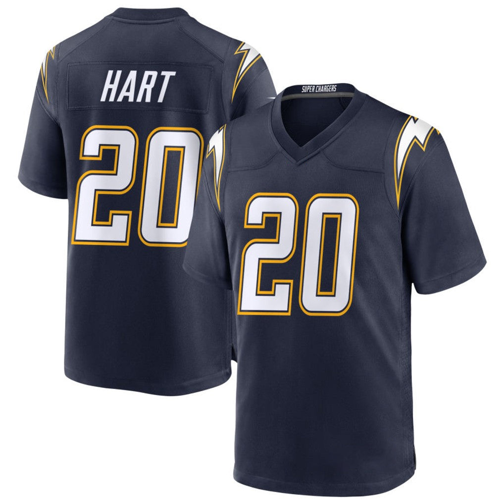 LA.Chargers #20 Cam Hart Player Navy Alternate Home Game STECN Stitched Jerseys