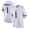 M.Vikings #1 Kyler Murray Player White Home Game STECN Stitched Jerseys