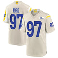 LA.Rams #97 Poona Ford Player Bone Home Game STECN Stitched Jerseys