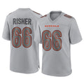 C.Bengals #66 Dalton Risner Player Gray Atmosphere Fashion Game STECN Stitched Jerseys