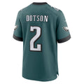 STECN P.Eagles #2 Jahan Dotson Midnight Green Team Game Jersey